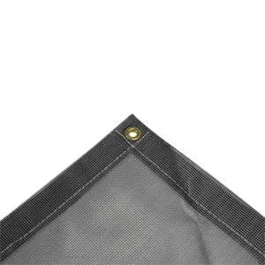 Vinyl Mesh Tarp - Gray - 10' x 10'