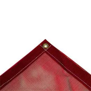 Vinyl Mesh Tarp - Red - 8' x 10'