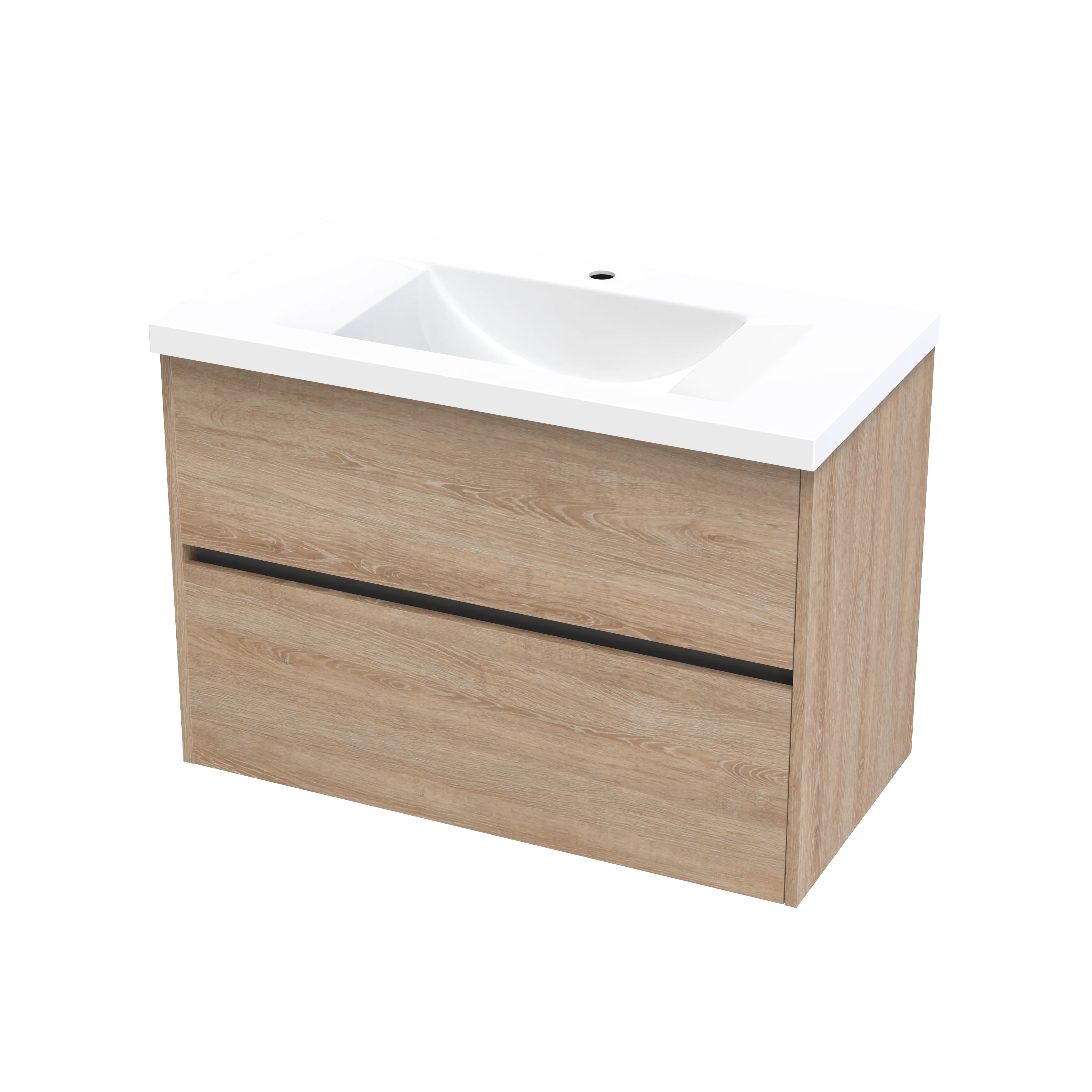 Wave Syrtari 900 2 Drawer Wall Vanity