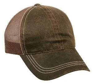 Weathered Cotton Mesh Back Cap