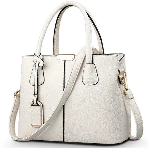 Women  Leather Handbags Large Capacity Bag  Square Shoulder  Bags