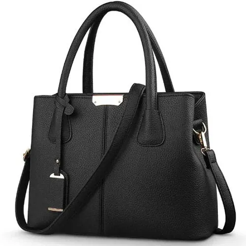 Women  Leather Handbags Large Capacity Bag  Square Shoulder  Bags