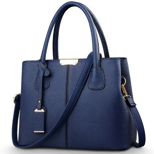 Women  Leather Handbags Large Capacity Bag  Square Shoulder  Bags